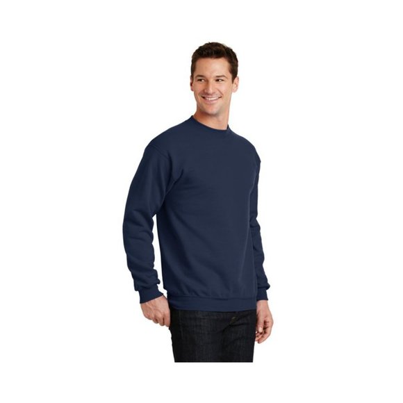 Port & Company - Core Fleece Crewneck Sweatshirt. PC78 - PC78 - Navy - Picture 5 of 5